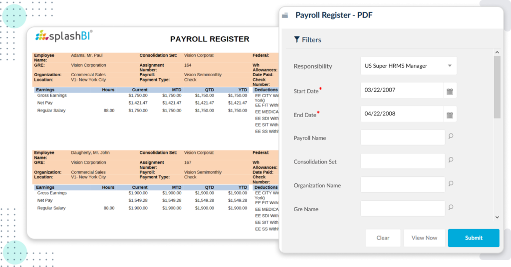 Legacy Data For Payroll | SplashBI 2